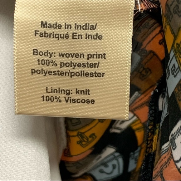 Anthropologie Porridge | Small |Split Back Suitcase Print Layered Swing Tank Top - Picture 14 of 15